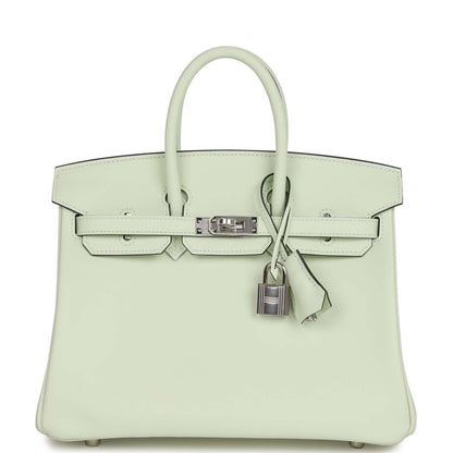 Hermes Birkin 25 Vert Fizz Swift Palladium Hardware