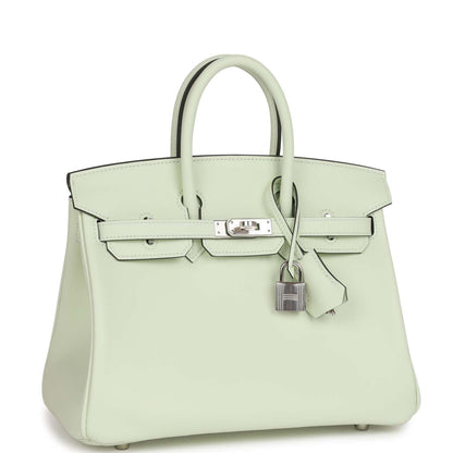 Hermes Birkin 25 Vert Fizz Swift Palladium Hardware