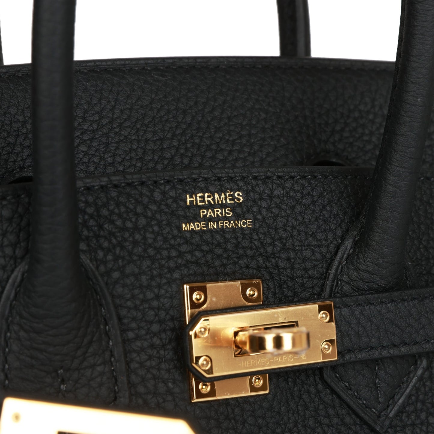 Hermes Birkin 25 Black Togo Gold Hardware