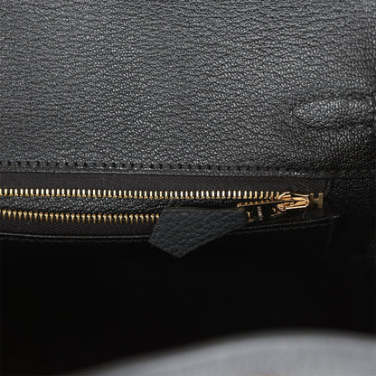 Hermes Birkin 25 Black Togo Gold Hardware