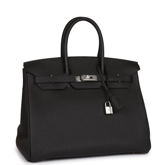 Hermes Birkin 35 Black Togo Palladium Hardware