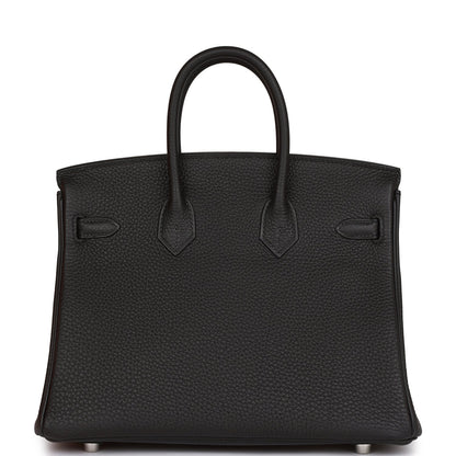 Hermes Birkin 25 Black Togo Palladium Hardware