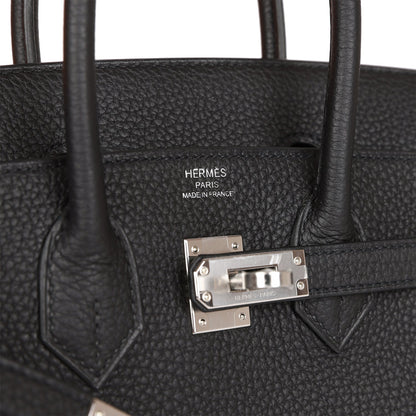 Hermes Birkin 25 Black Togo Palladium Hardware