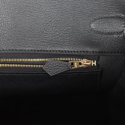 Hermes Birkin 35 Black Togo Gold Hardware