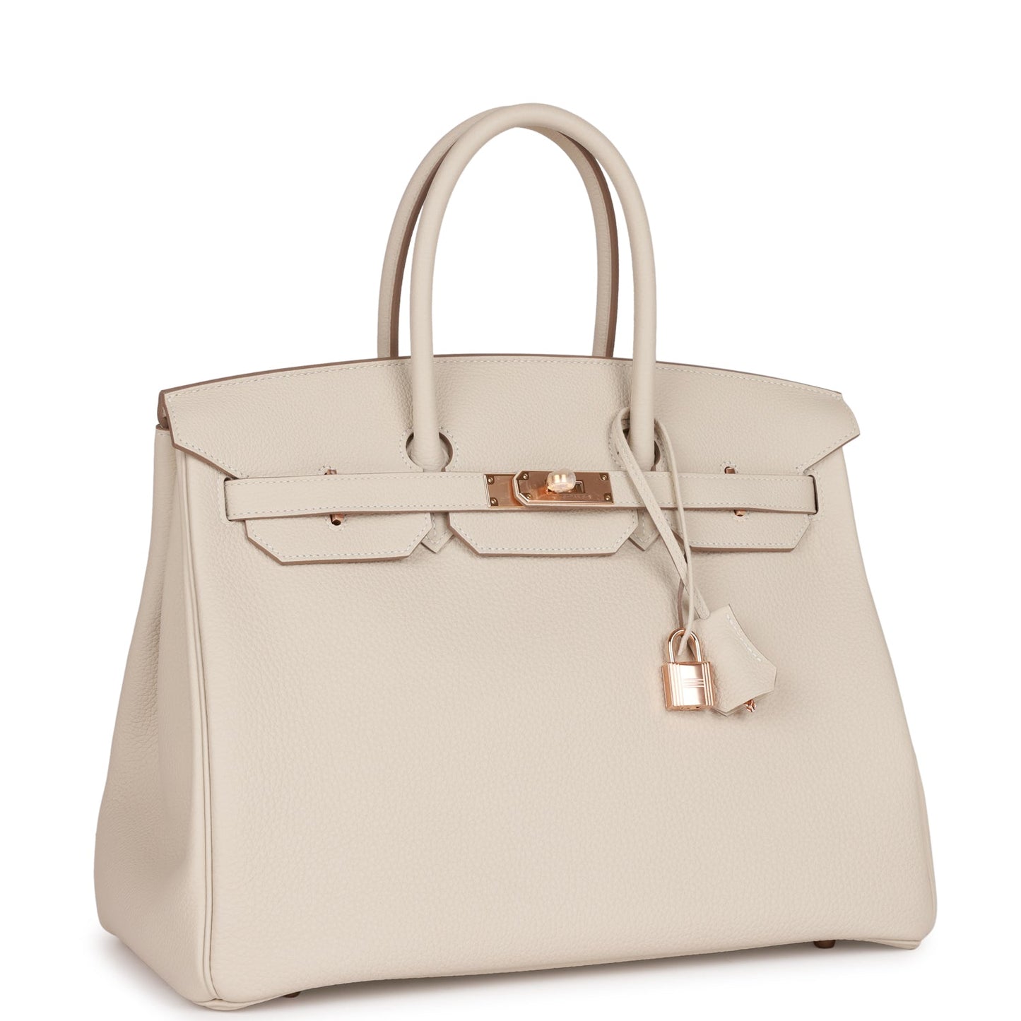 Hermes Birkin 35 Craie Togo Rose Gold Hardware