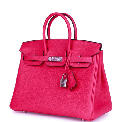 Hermes Birkin 25 Rose Mexico Togo Palladium Hardware