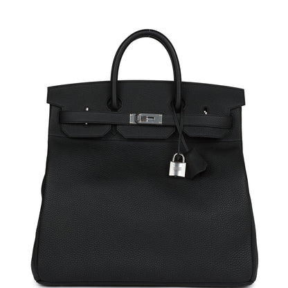 Hermes HAC Birkin 40 Black Togo Palladium Hardware