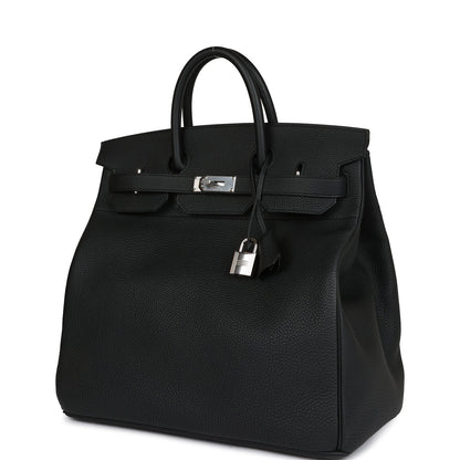 Hermes HAC Birkin 40 Black Togo Palladium Hardware