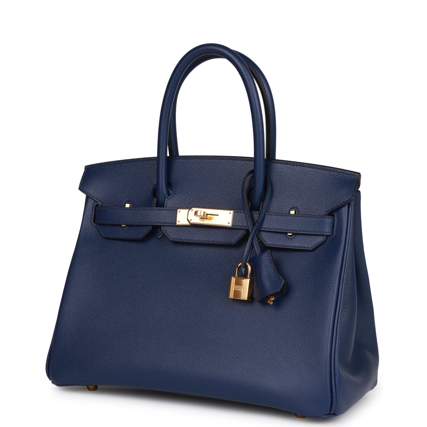 Hermes Birkin 30 Bleu Saphir Epsom Gold Hardware