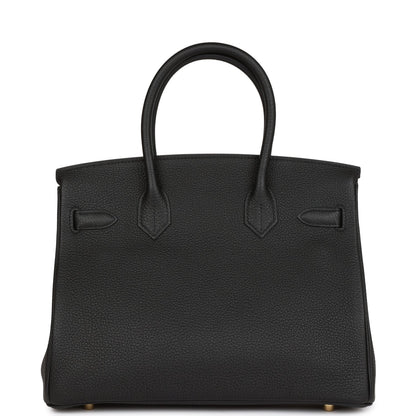 Hermes Birkin 30 Black Togo Gold Hardware