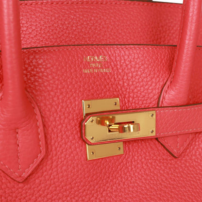 Hermes Birkin 35 Bougainvillea Clemence Gold Hardware