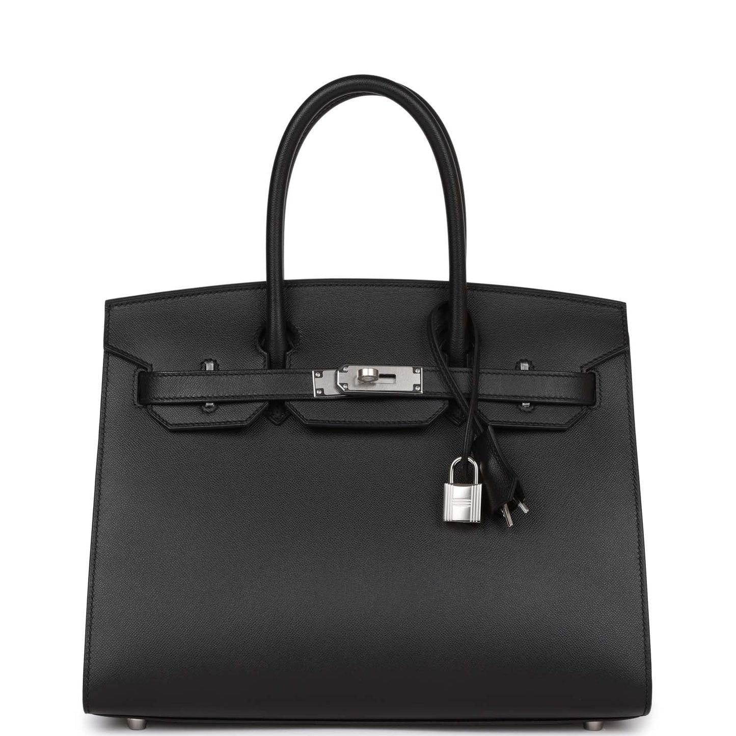 Hermes Birkin Sellier 30 Black Madame Palladium Hardware