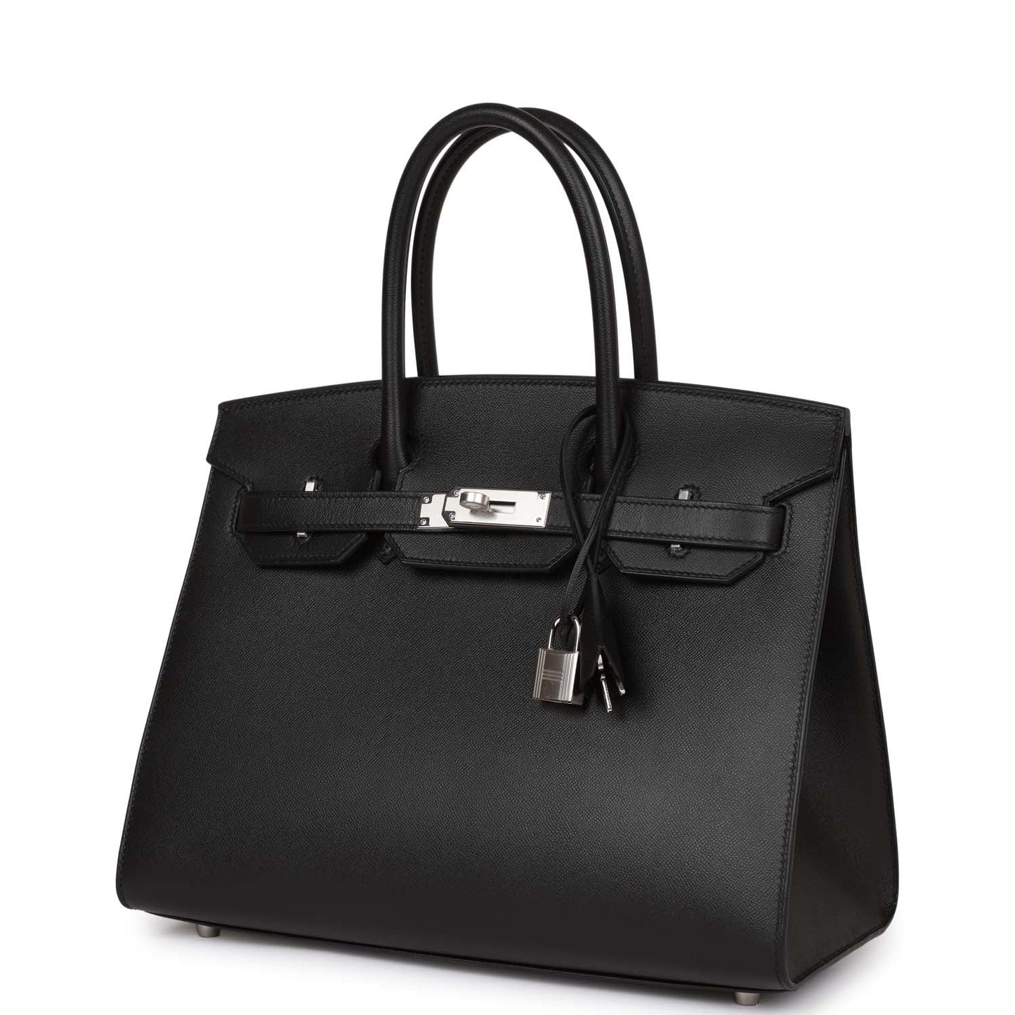 Hermes Birkin Sellier 30 Black Madame Palladium Hardware