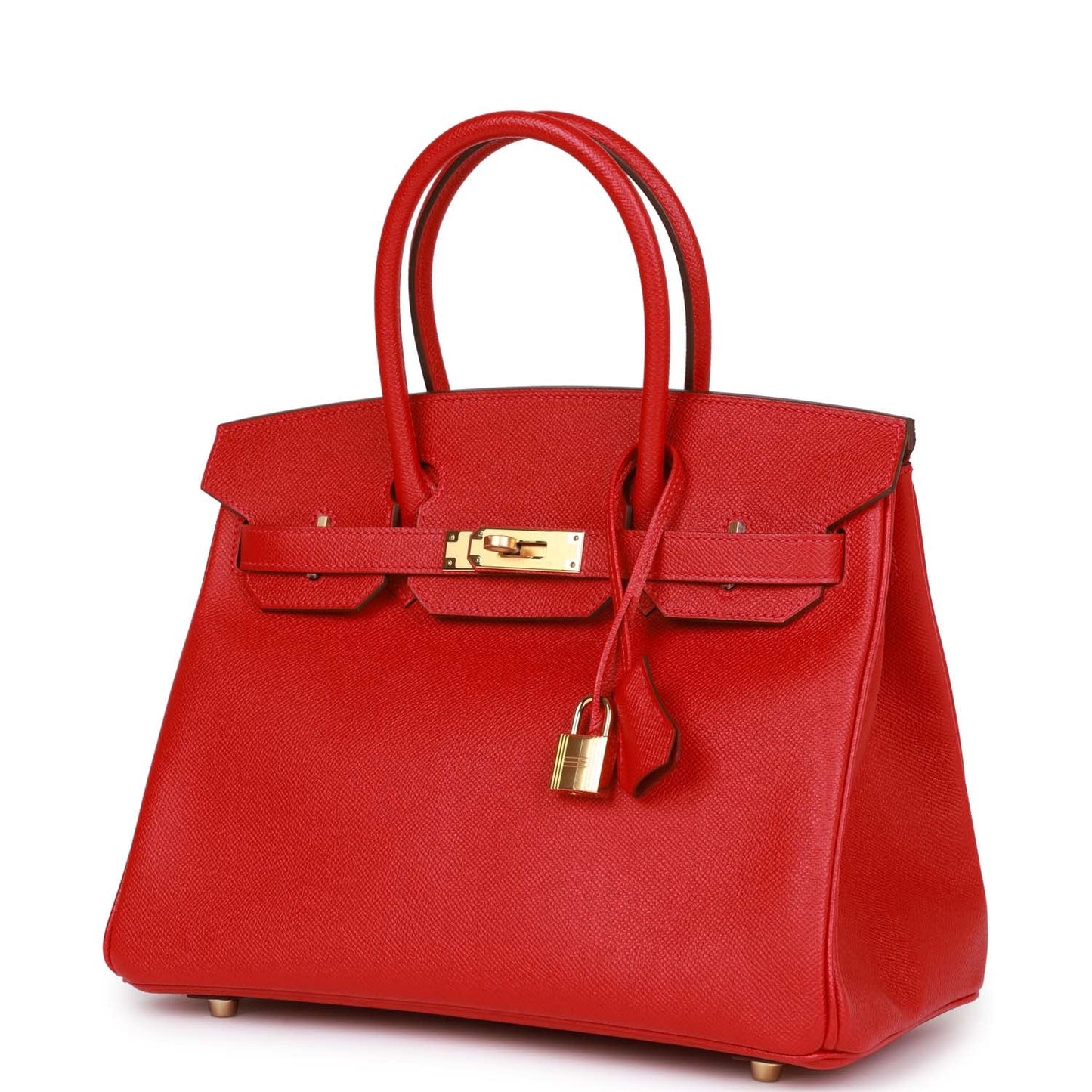 Hermes Birkin 30 Rouge Casaque Epsom Gold Hardware