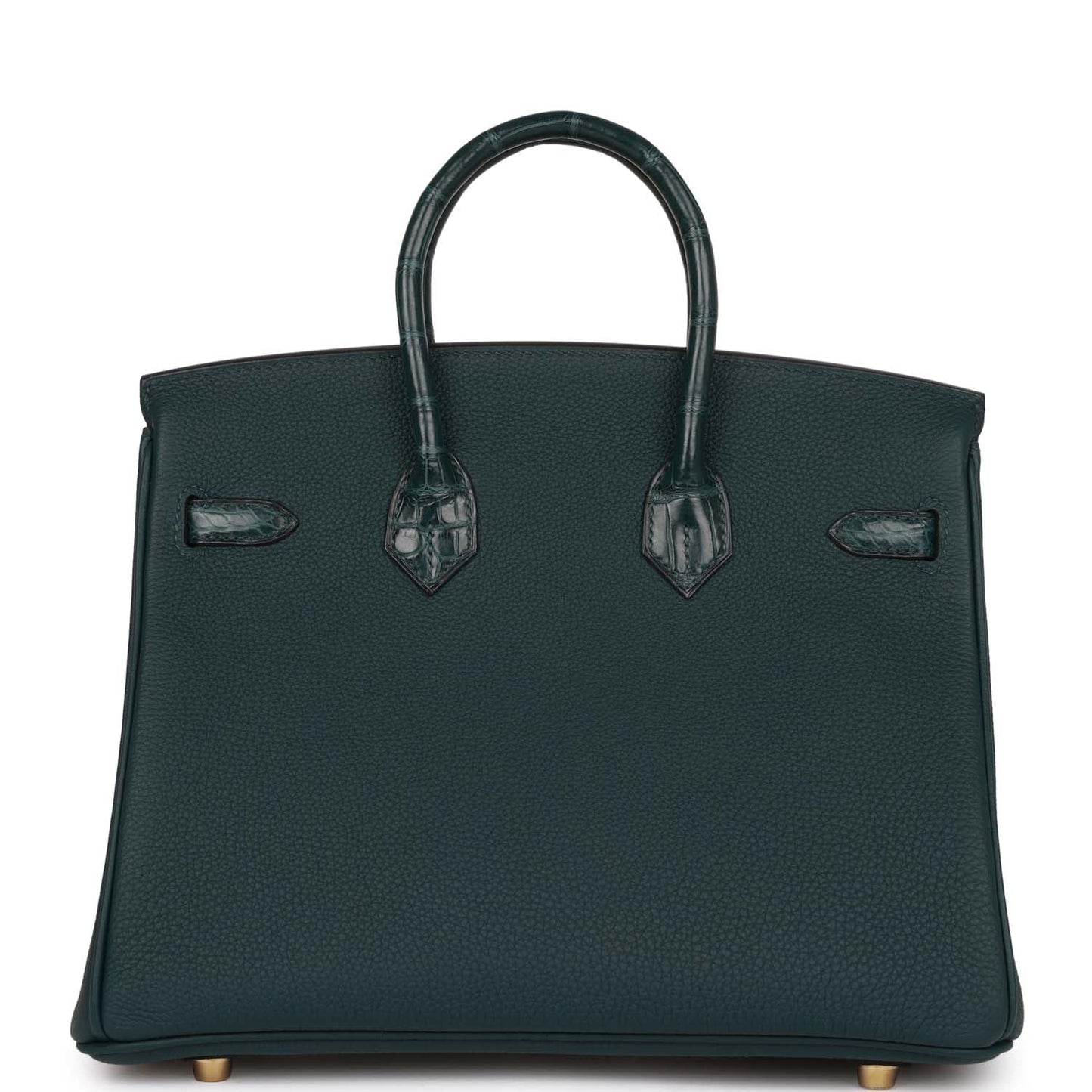 Hermes Birkin 25 Vert Cypress Matte Alligator and Togo Touch Gold Hardware