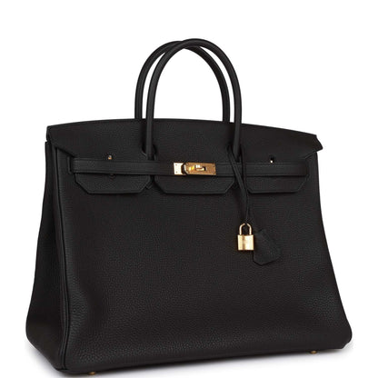 Hermes Birkin 40 Black Togo Gold Hardware