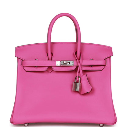 Hermes Birkin 25 Magnolia Swift Palladium Hardware