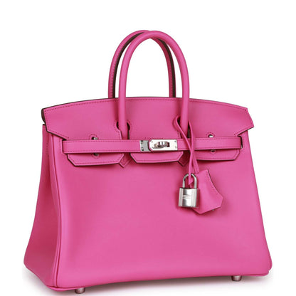 Hermes Birkin 25 Magnolia Swift Palladium Hardware