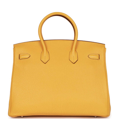 Hermes Birkin 35 Soleil Togo Palladium Hardware