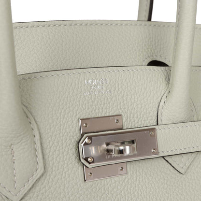 Hermes Birkin 30 Gris Neve Togo Palladium Hardware