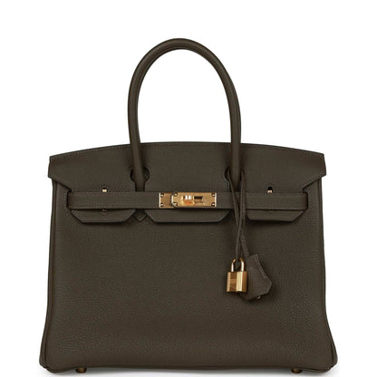 Hermes Birkin 30 Eucalyptus Togo Gold Hardware