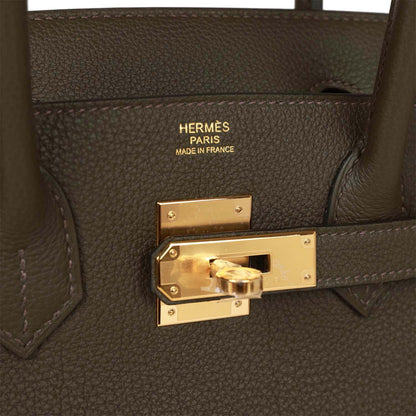 Hermes Birkin 30 Eucalyptus Togo Gold Hardware