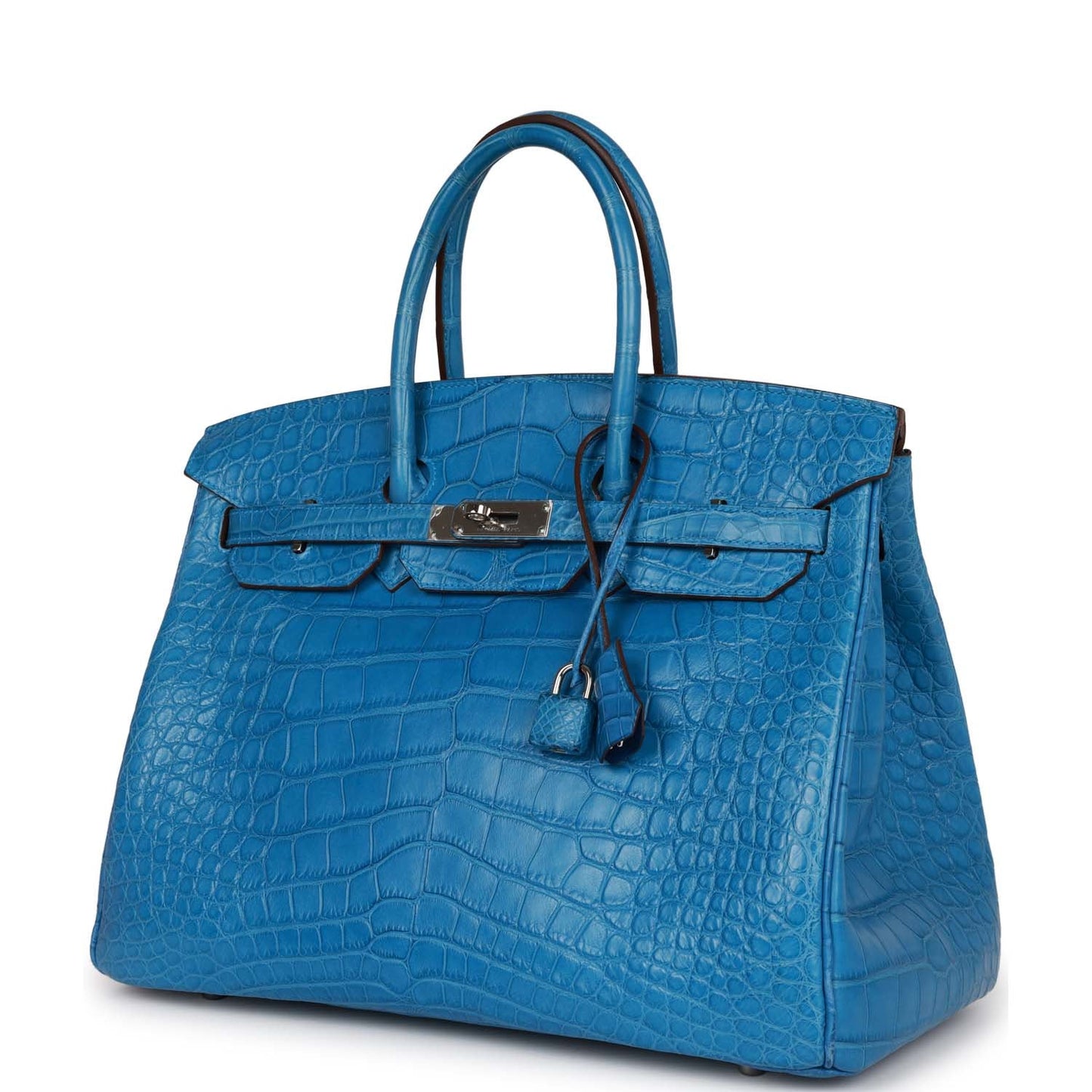 Hermes Birkin 35 Mykonos Matte Alligator Palladium Hardware