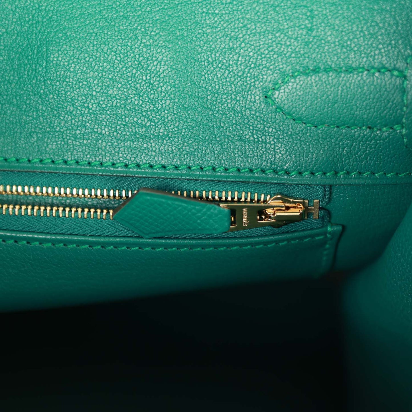 Hermes Birkin 30 Malachite Epsom Gold Hardware