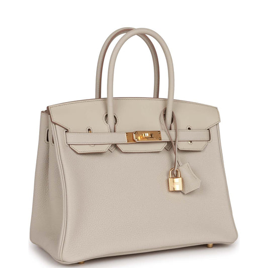 Hermes 3 En 1 Birkin 30 Beton Togo and Swift Gold Hardware