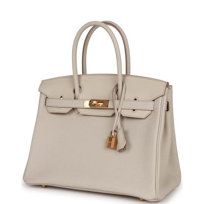 Hermes 3 En 1 Birkin 30 Beton Togo and Swift Gold Hardware