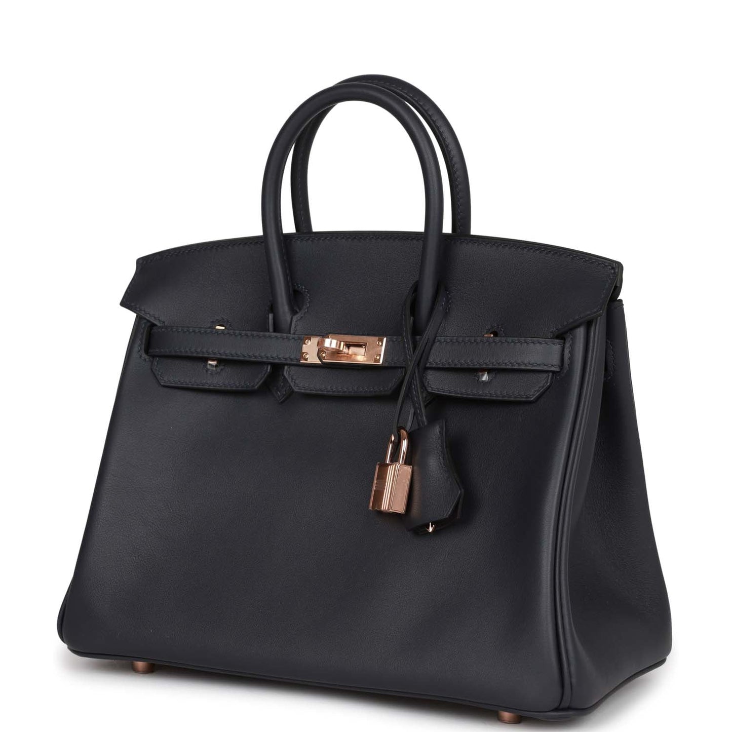 Hermes Birkin 25 Caban Swift Rose Gold Hardware