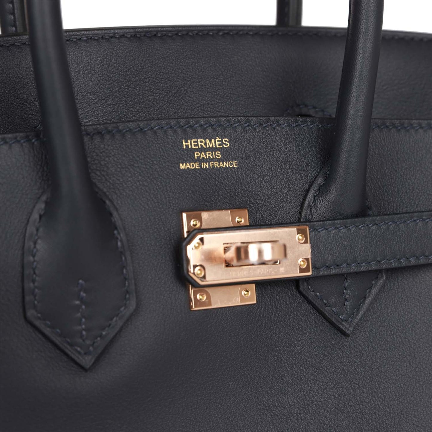 Hermes Birkin 25 Caban Swift Rose Gold Hardware