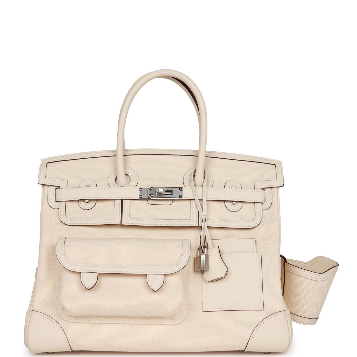 Hermes Birkin Cargo 35 Nata Toile and Swift Palladium Hardware