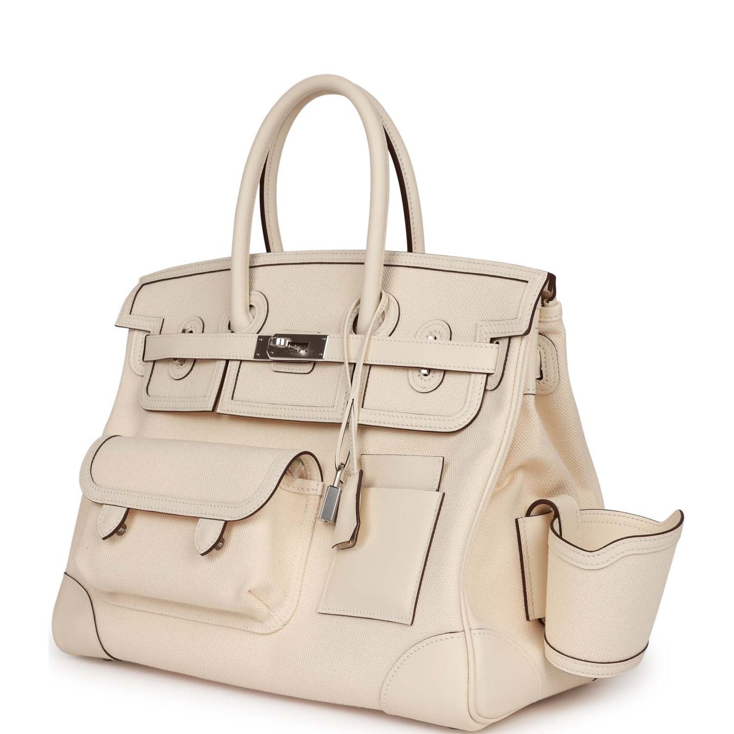 Hermes Birkin Cargo 35 Nata Toile and Swift Palladium Hardware