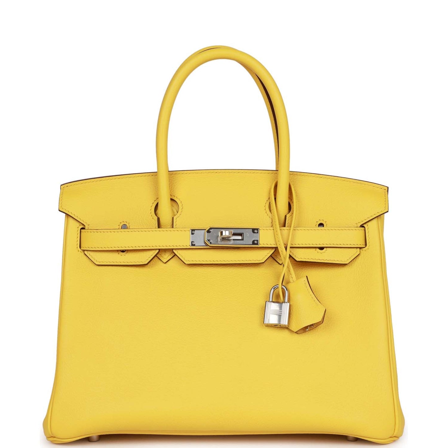 Hermes Birkin 30 Jaune de Naples Taurillon Novillo Palladium Hardware