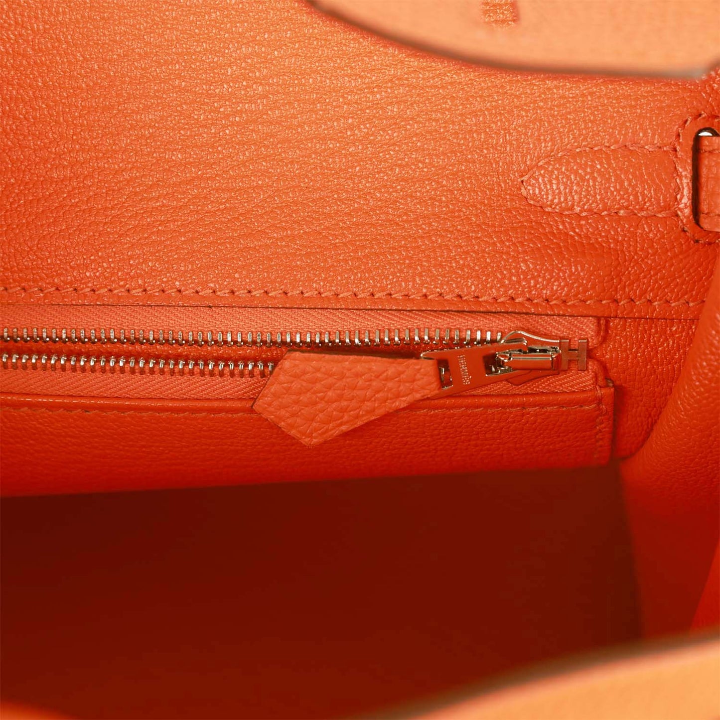 Hermes Birkin 25 Orange Minium Togo Palladium Hardware