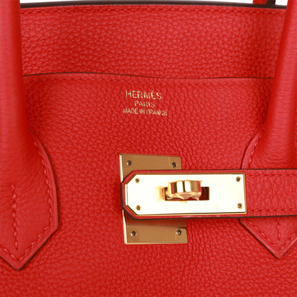 Hermes Birkin 35 Rouge de Coeur Togo Gold Hardware