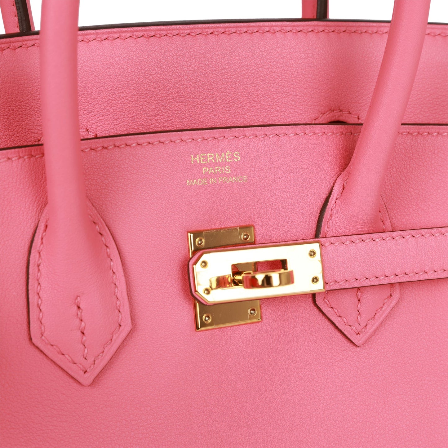 Hermes Birkin 25 Rose Azalee Swift Gold Hardware