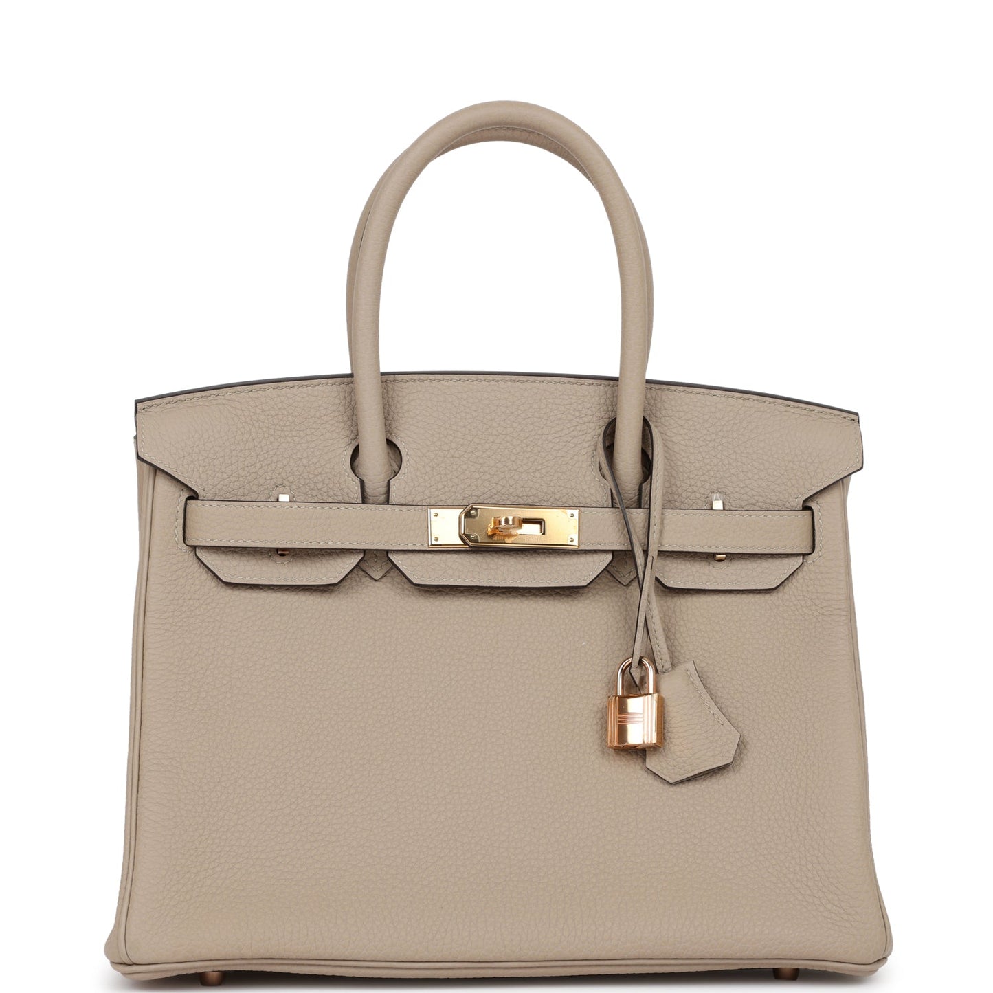 Hermes Birkin 30 Gris Tourterelle Togo Rose Gold Hardware