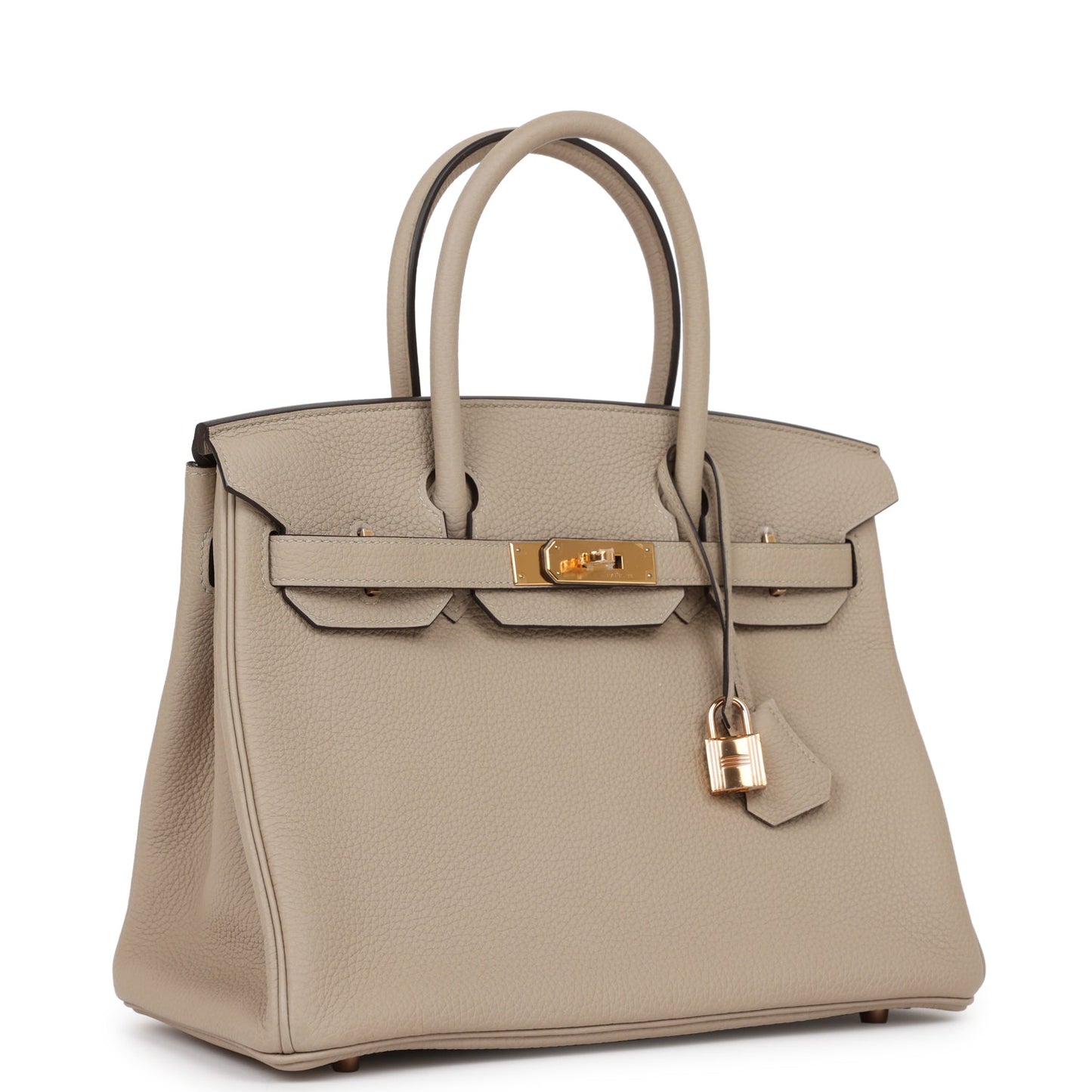 Hermes Birkin 30 Gris Tourterelle Togo Rose Gold Hardware