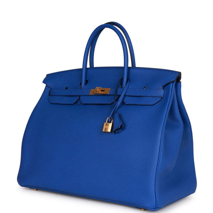 Hermes Birkin 40 Bleu Royal Togo Gold Hardware