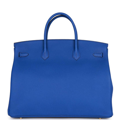 Hermes Birkin 40 Bleu Royal Togo Gold Hardware