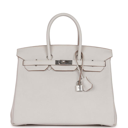 Hermes Birkin 35 Gris Pale Togo Palladium Hardware