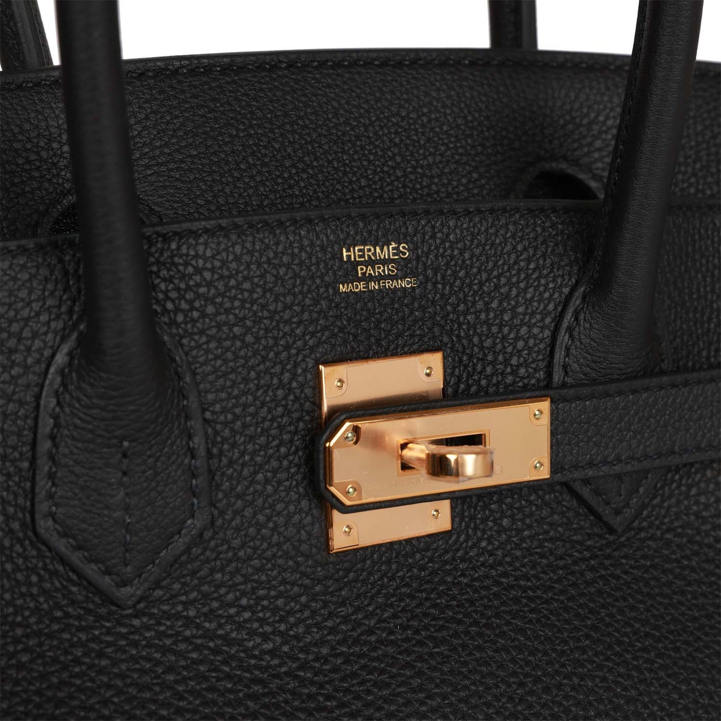 Hermes Birkin 30 Black Togo Rose Gold Hardware