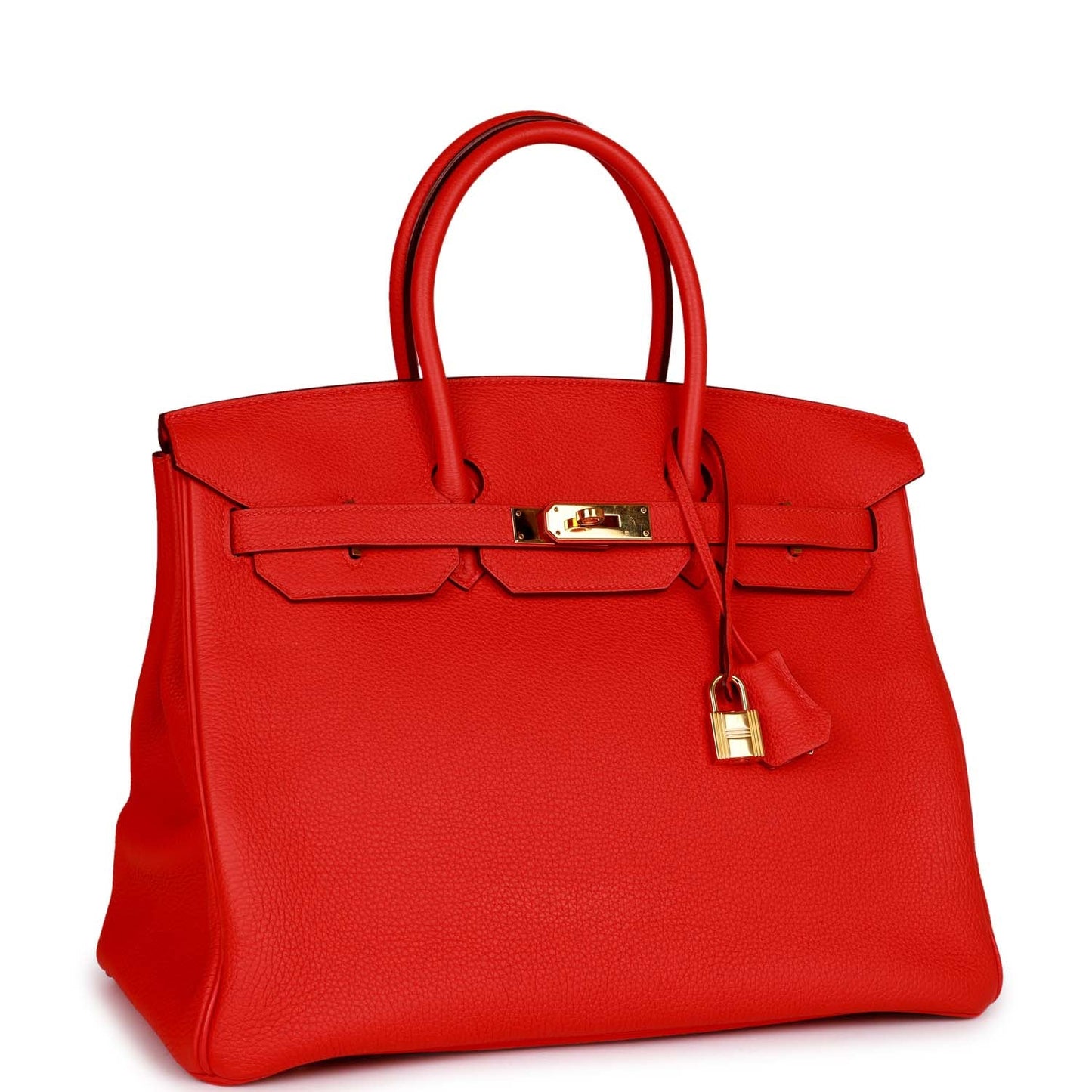 Hermes Birkin 35 Capucine Togo Gold Hardware