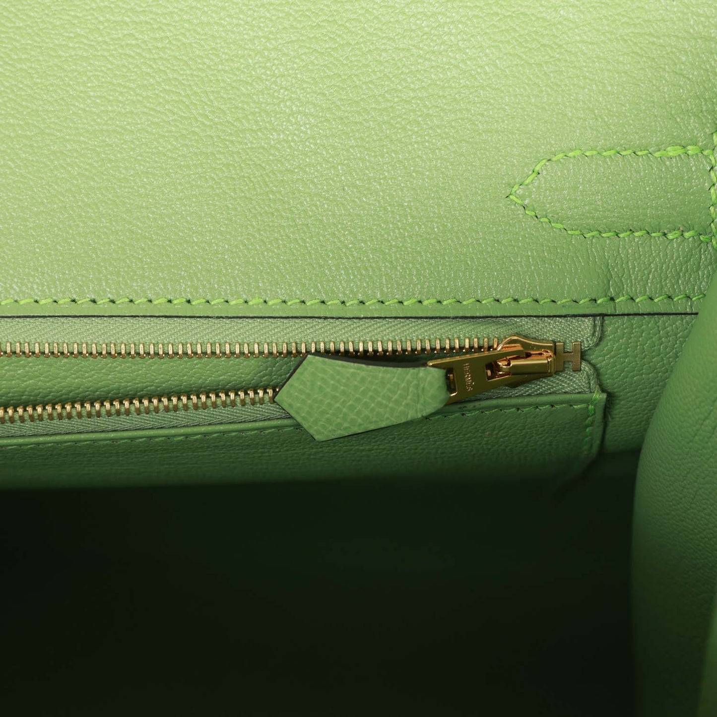 Hermes Birkin Sellier 30 Vert Criquet Epsom Gold Hardware