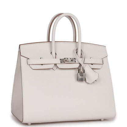 Hermes Birkin Sellier 25 Gris Pale Epsom Palladium Hardware