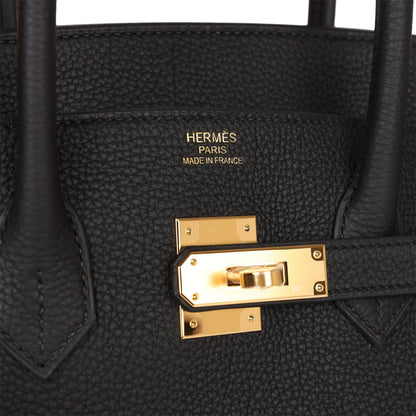 Hermes Birkin 35 Black Togo Gold Hardware