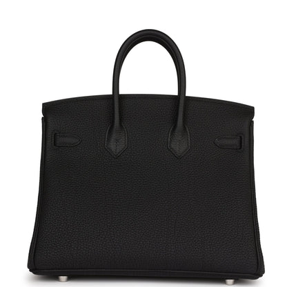 Hermes Birkin 25 Black Togo Palladium Hardware