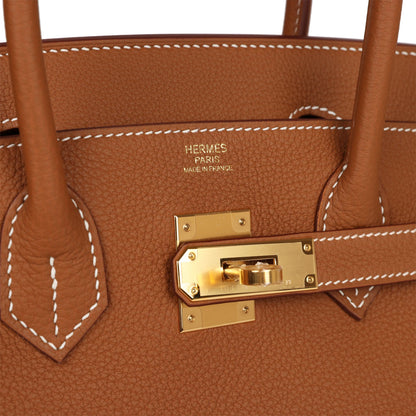 Hermes Birkin 30 Gold Togo Gold Hardware